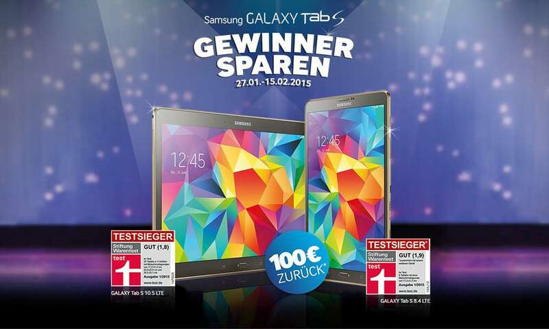 Samsung Tab S Cashback Samsung Tab S Cashback