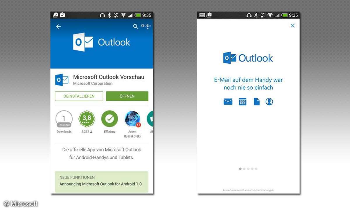 Microsoft Outlook für Android