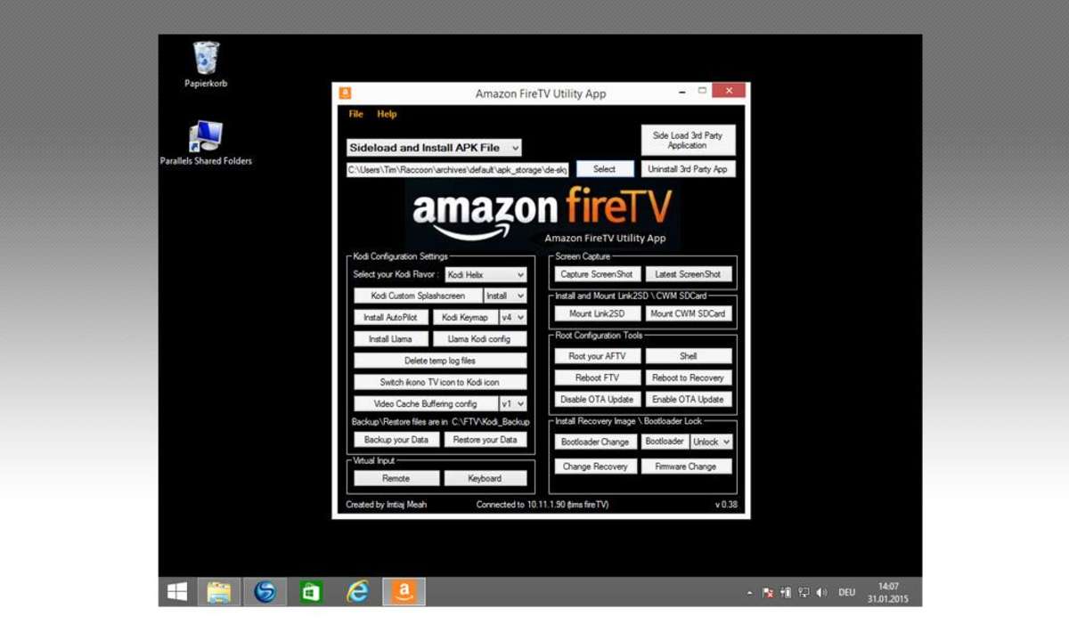 Amazon Fire TV Utility App