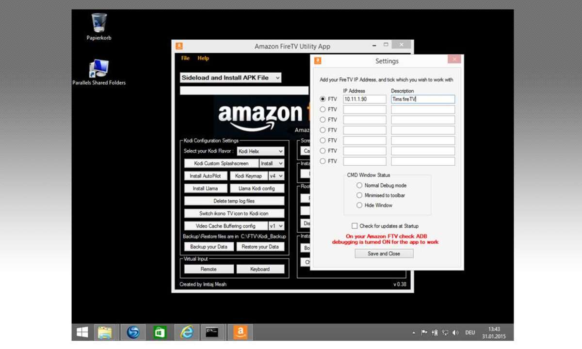 Amazon Fire TV Utility App