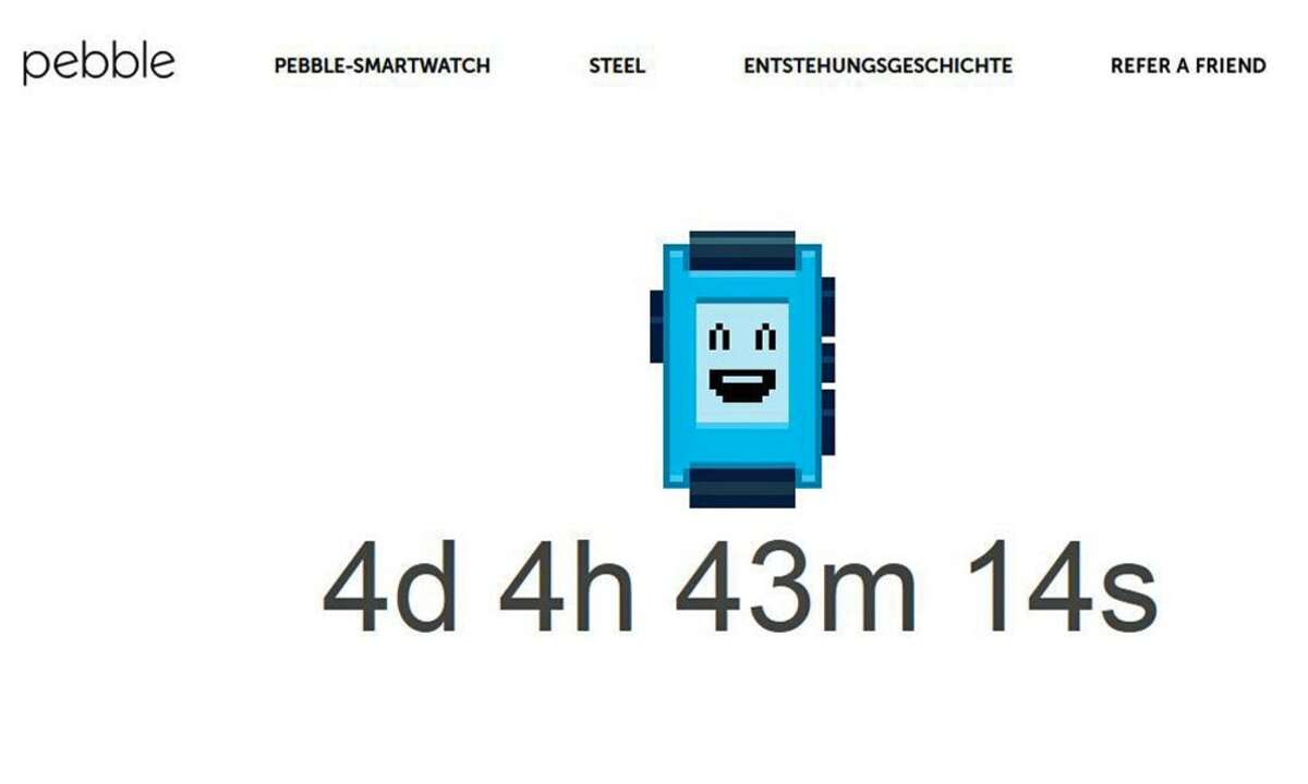Pebble Countdown-Zähler