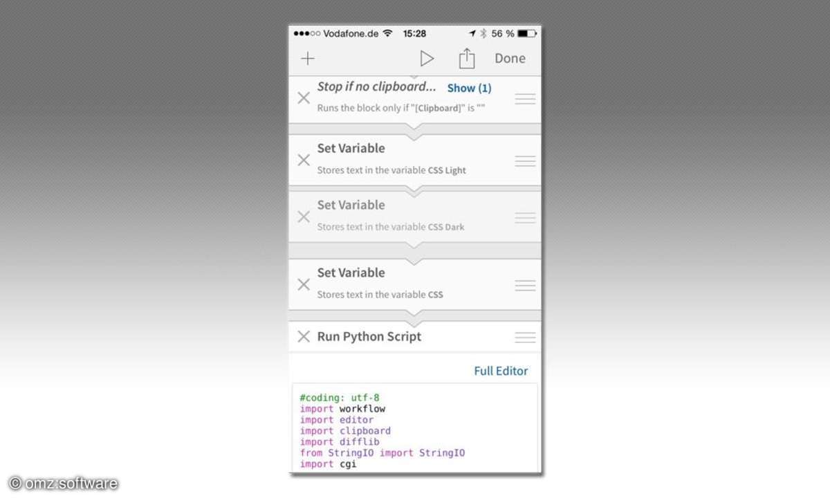 Editorial-App fürs iPhone