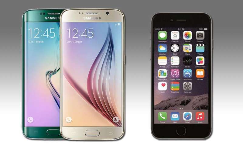 samsung galaxy s6 vergleich iphone 6 samsung galaxy s6 vergleich iphone 6