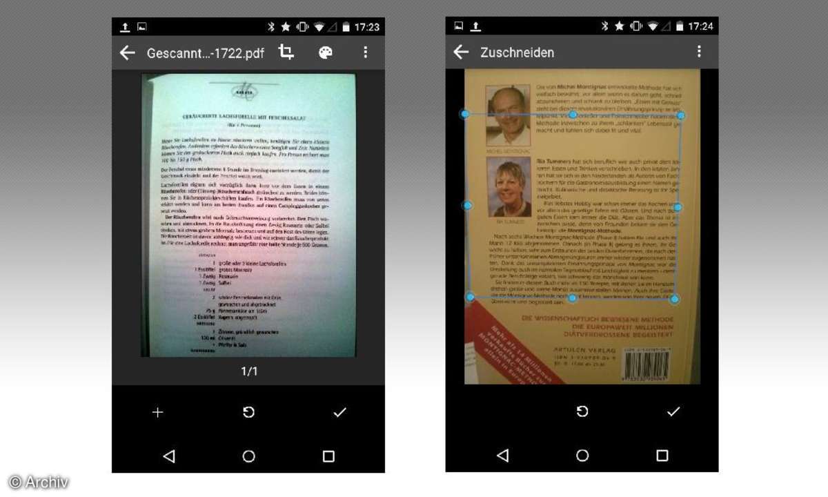 Dokumente scannen mit Android und iPhone