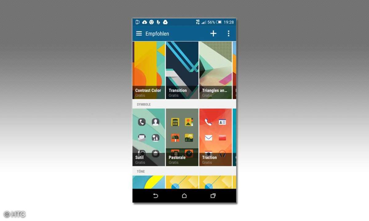 Screenshot von der Themes-App