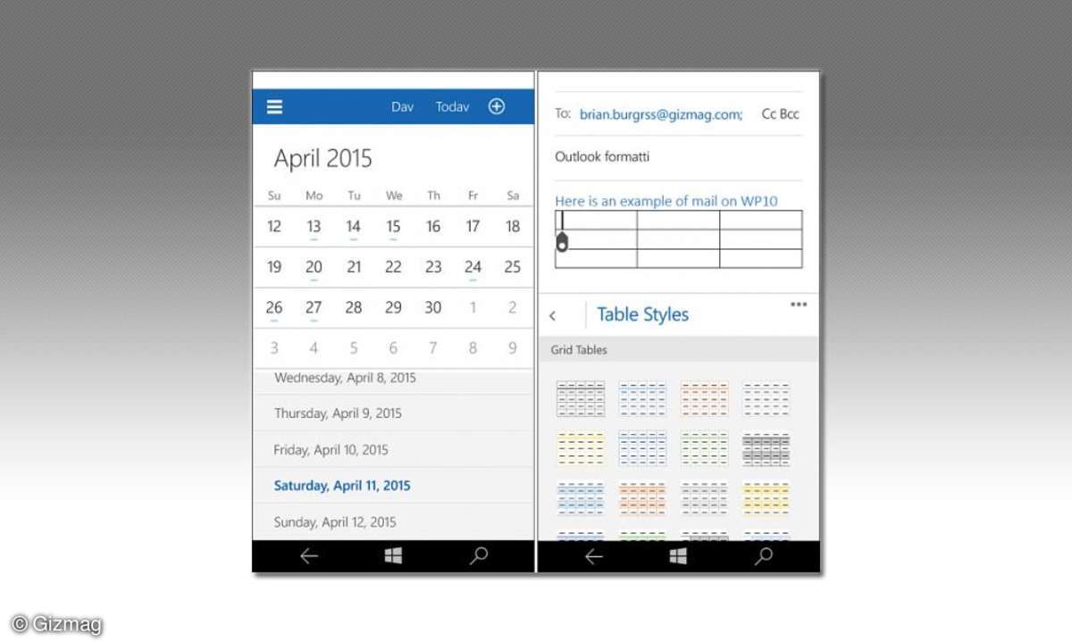 E-Mail und Kalender