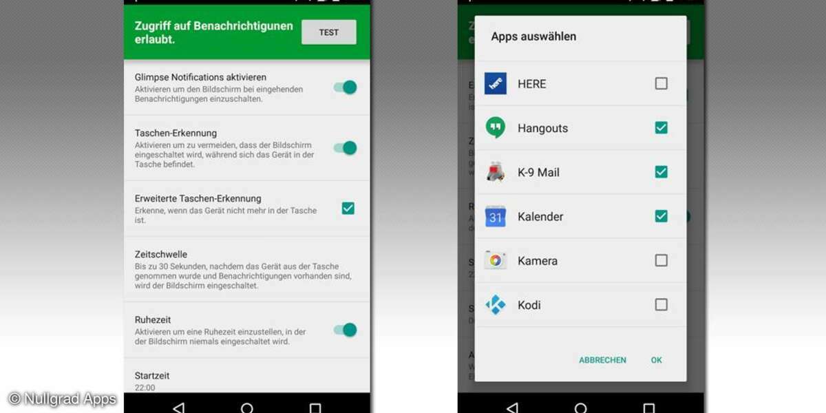 Glimpse Notifications - Android-App