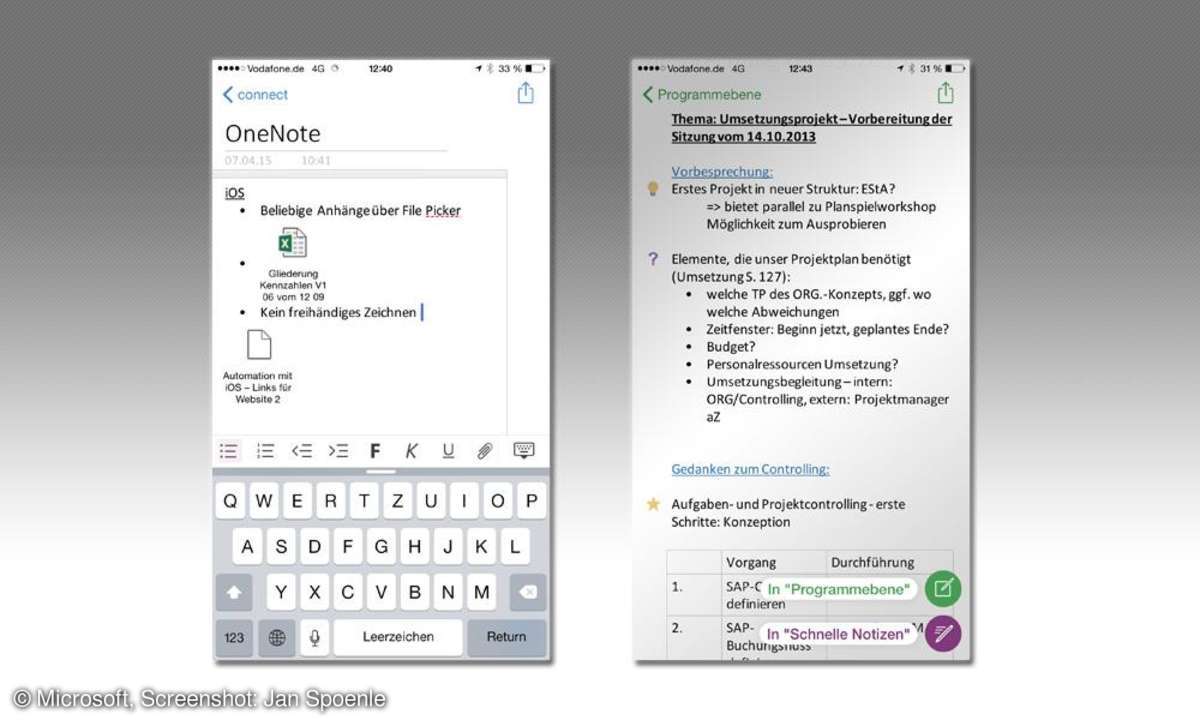 OneNote iOS