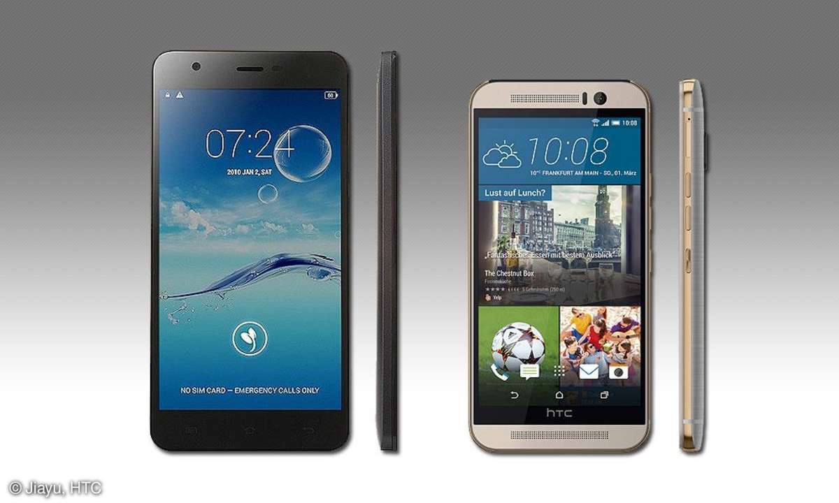 Jiayu S3 und HTC One M9