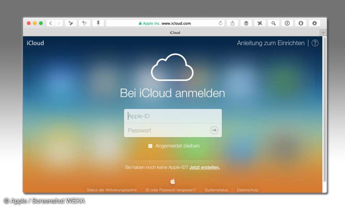 iCloud Speicherplatz