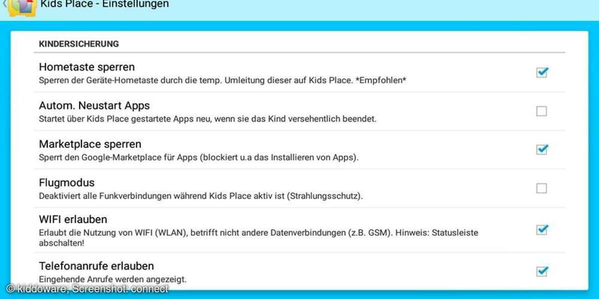 Tablets kindersicher machen