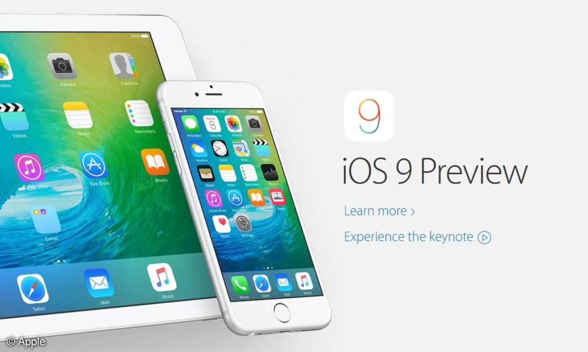 Screenshot: Apple iOS 9 Preview