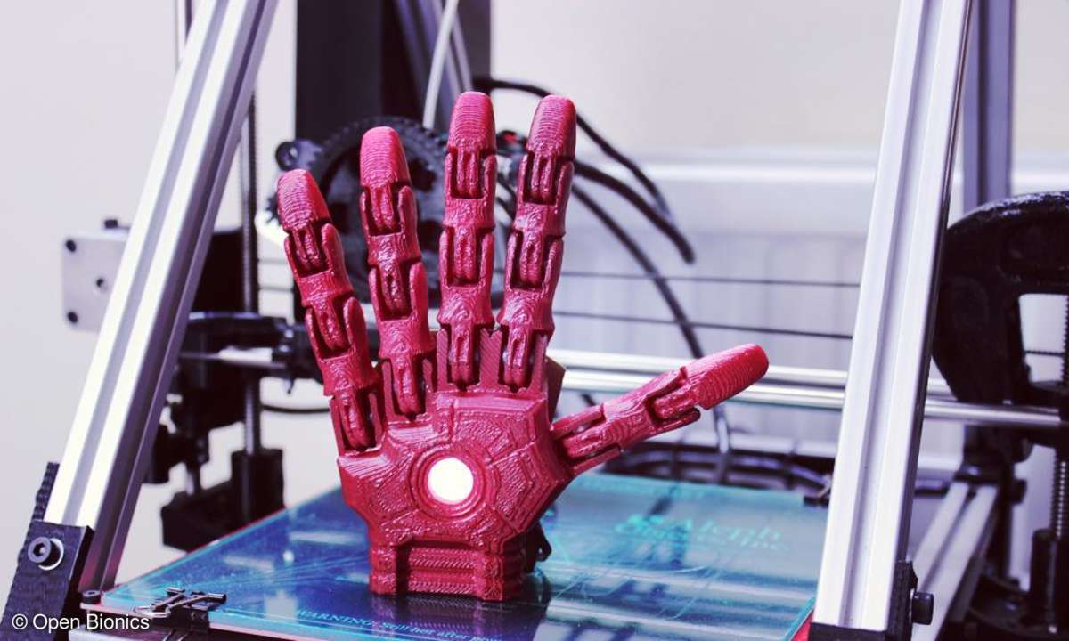 Maßgeschneiderte Prothesen aus dem 3D-Drucker von Open Bionics.
