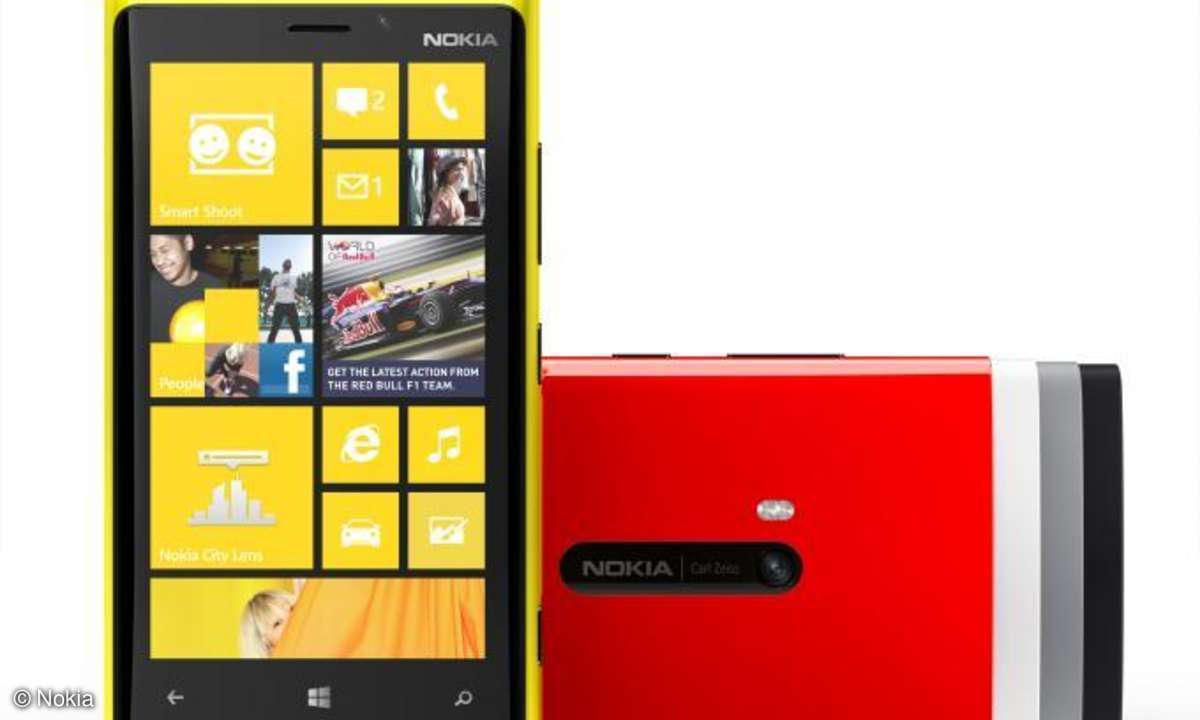 Nokias neues Flagschiff: Das Lumia 920 präsentiert sich farbenfroh.