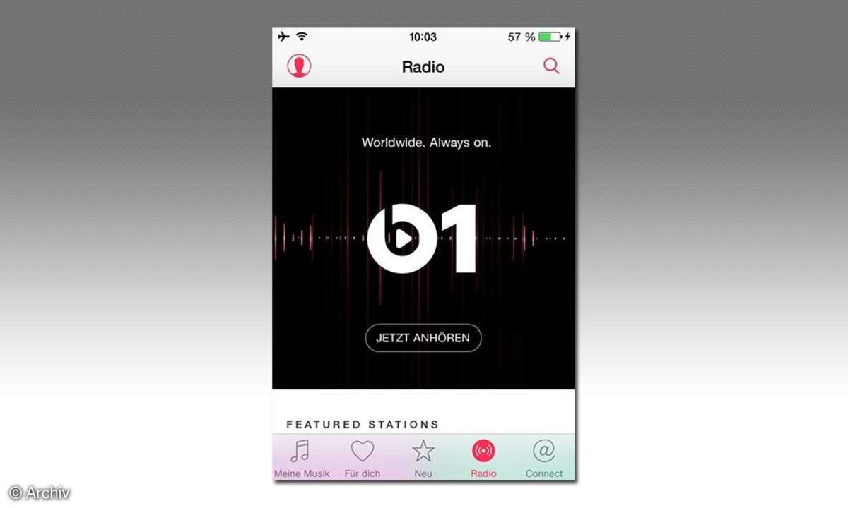 iPhone-Screenshot: Beats 1 Radio