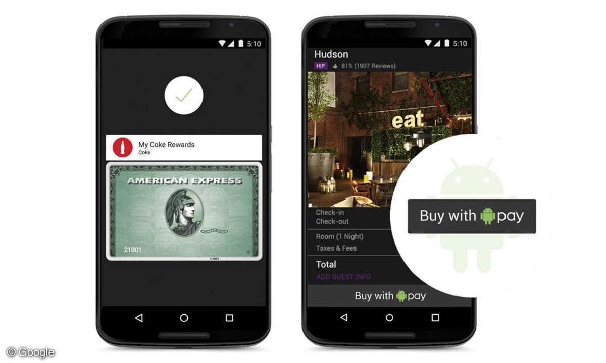 Android Pay und Google Grillo