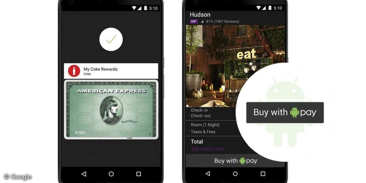 Android Pay und Google Grillo