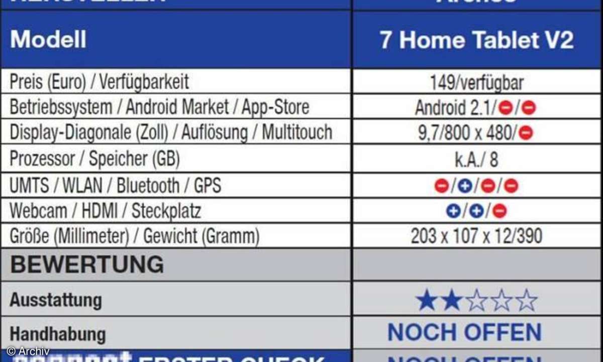 Archos 7 Home Tablet V2