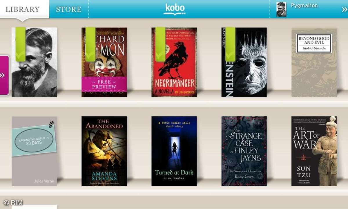 Kobo - Kategorie Bücher / Playbook