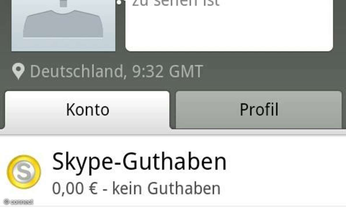 Skype-App für Android