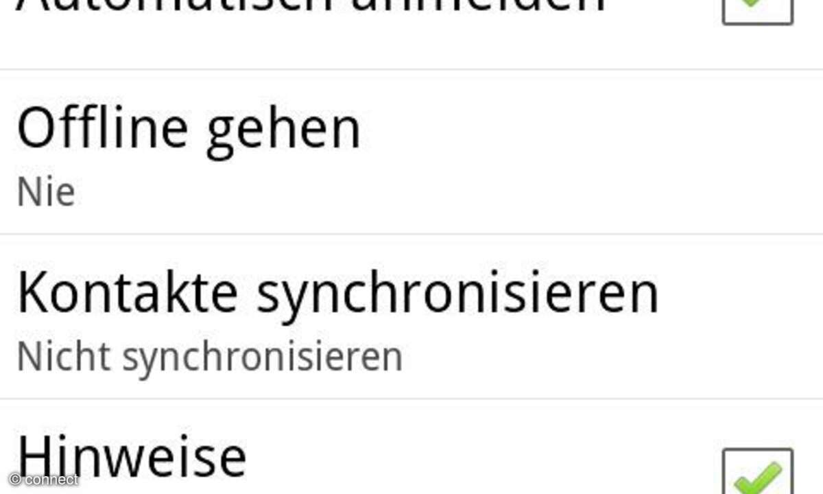 Skype-App für Android