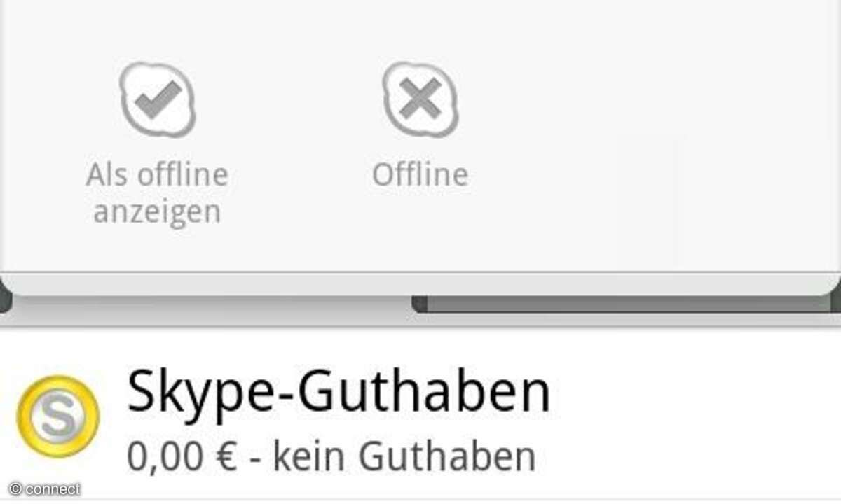 Skype-App für Android