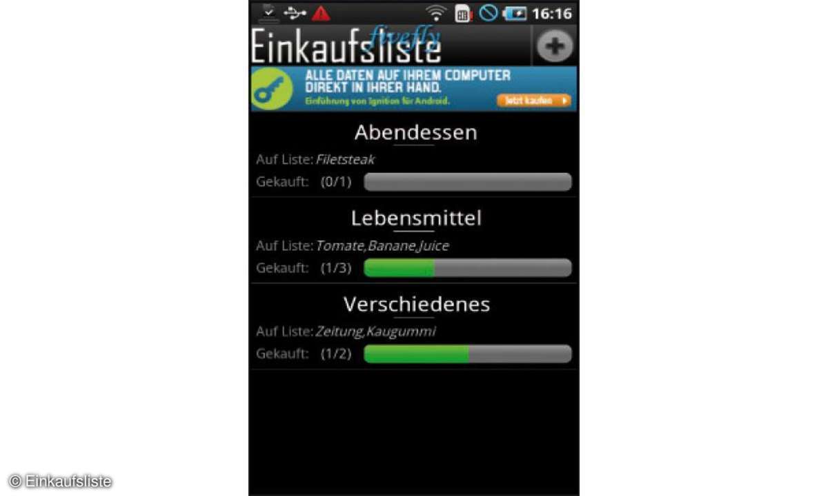 Einkaufsliste
