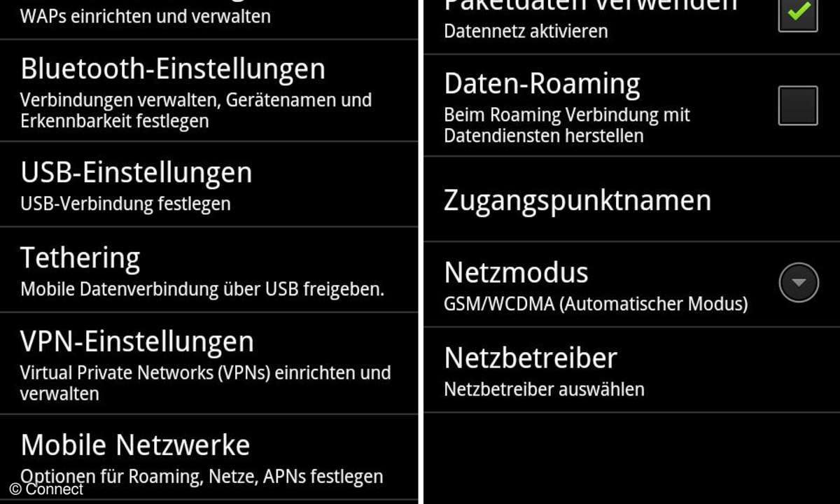 Daten-Roaming Android