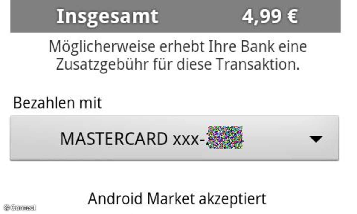 Bezahl-Apps im android Market kaufen