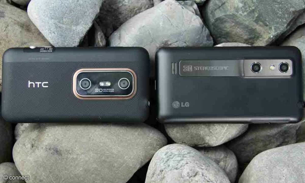 LG Optimus 3D und HTC Evo 3D