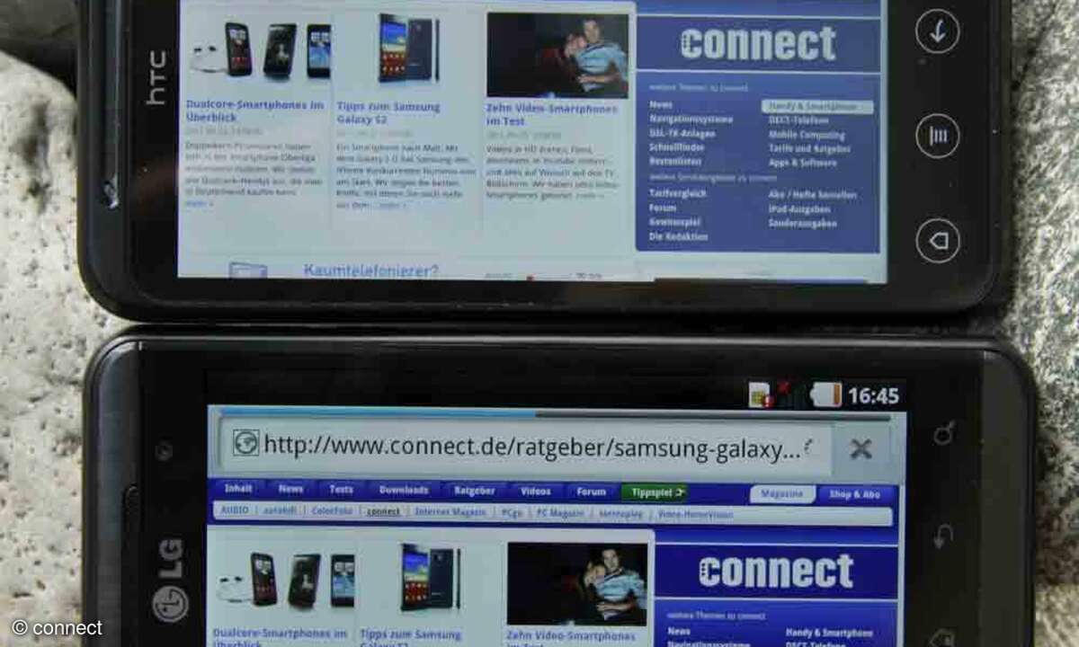 LG Optimus 3D und HTC Evo 3D