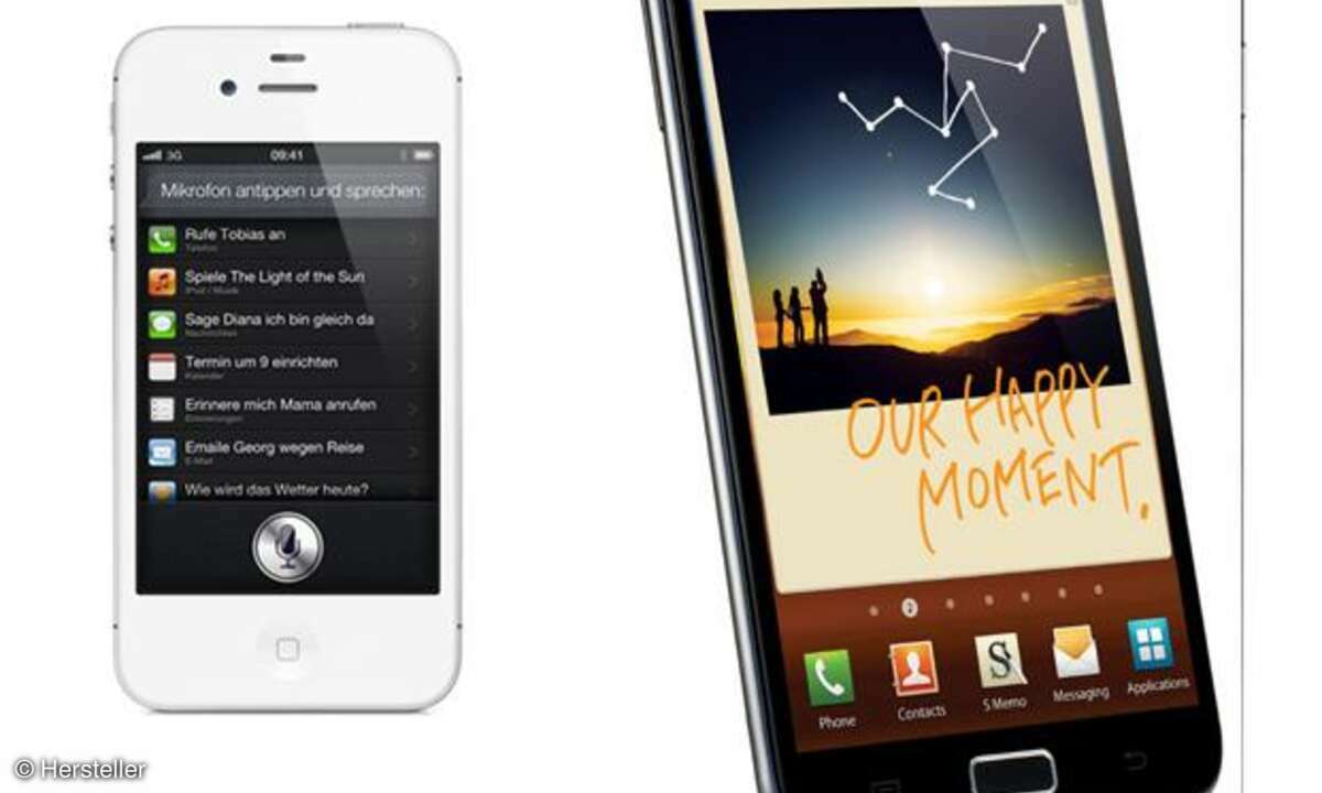 iPhone 4S versus Galaxy Note