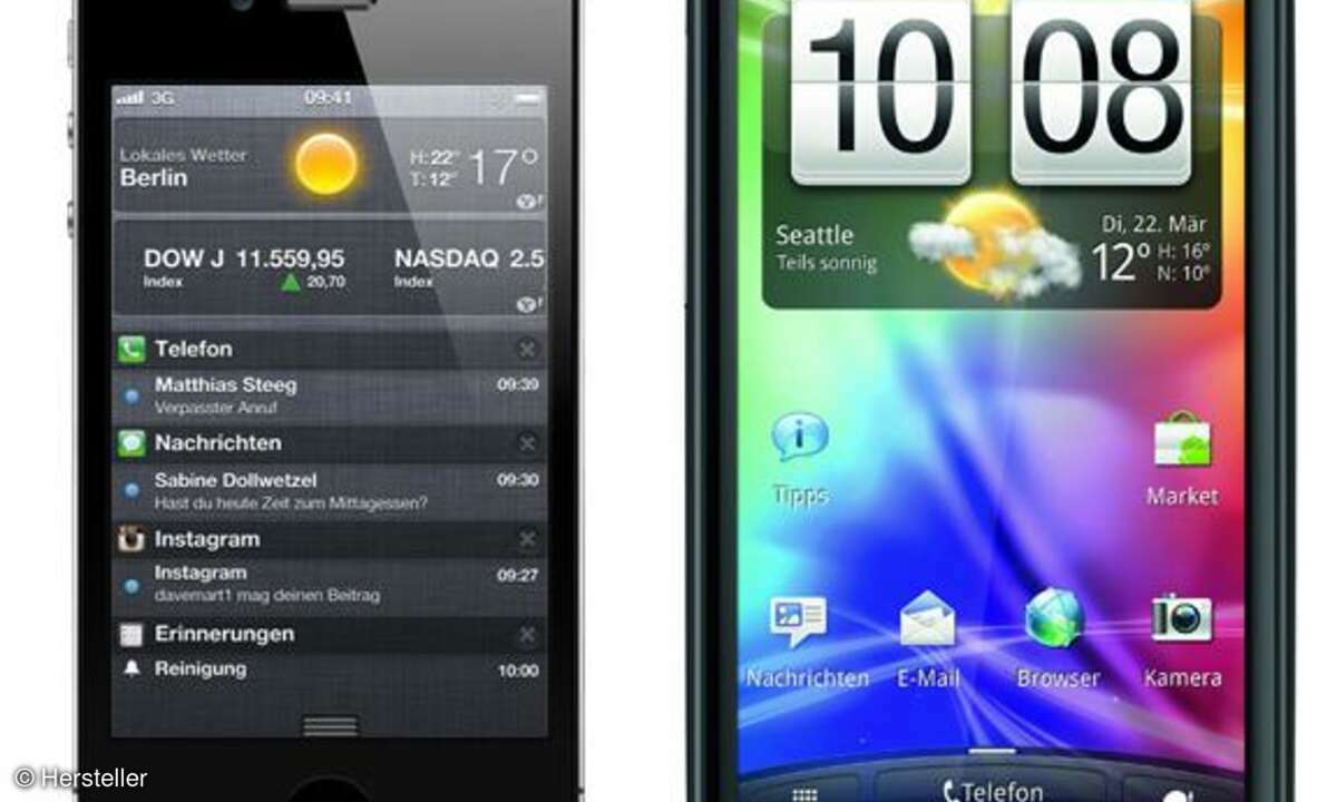 iPhone 4S versus HTC Sensation