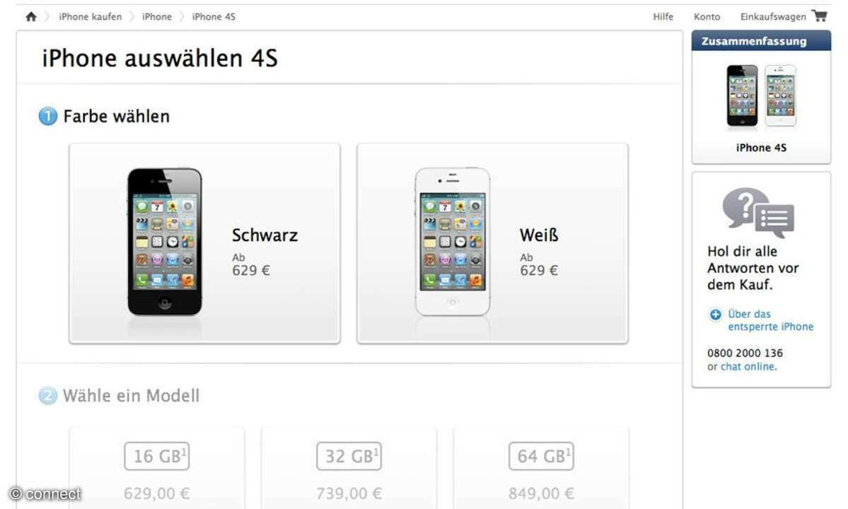 iPhone 4S im Apple Store