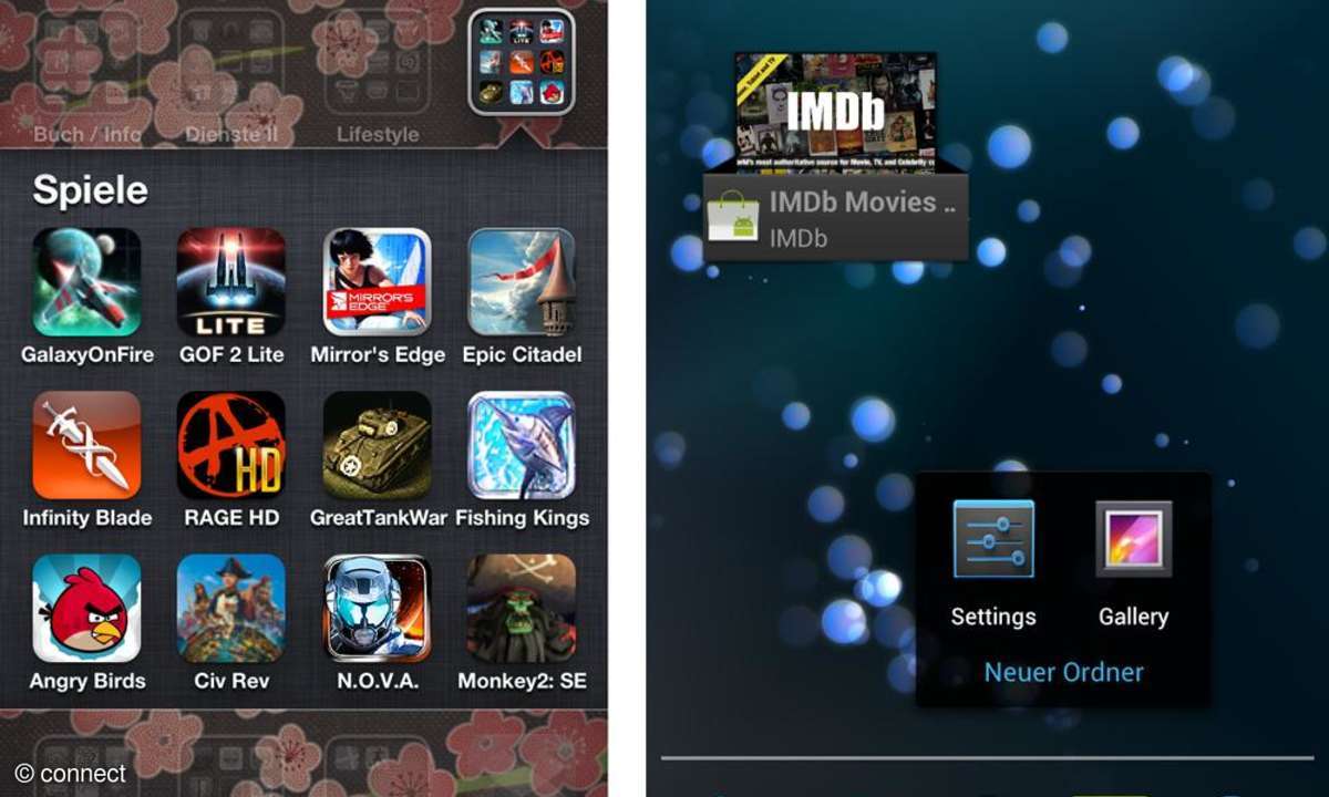 Android Ice Cream Sandwich und iOS 5 im Vergleich