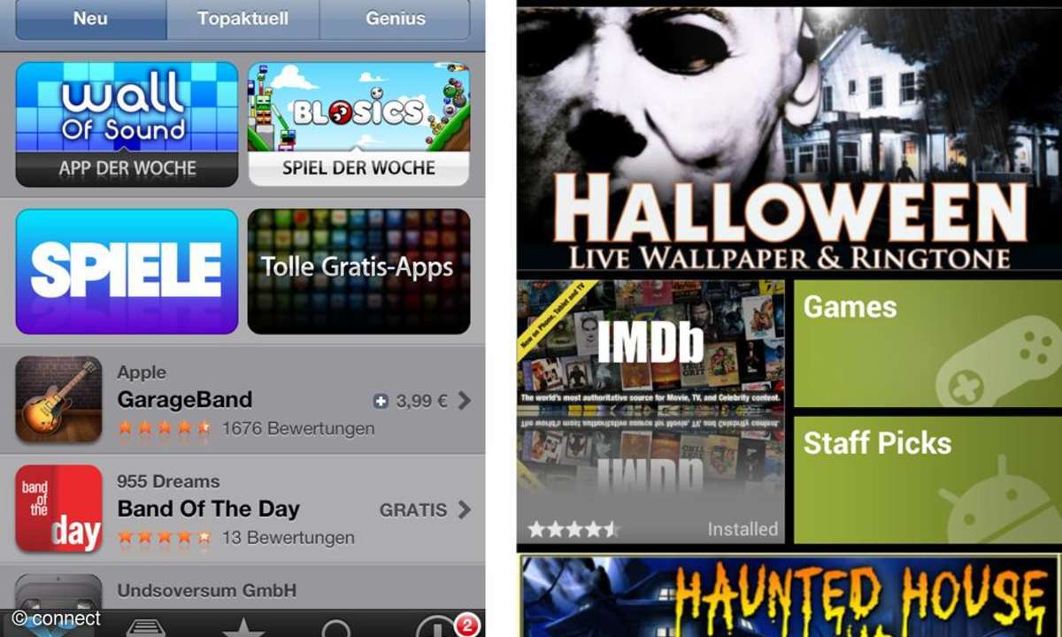 Android Ice Cream Sandwich und iOS 5 im Vergleich