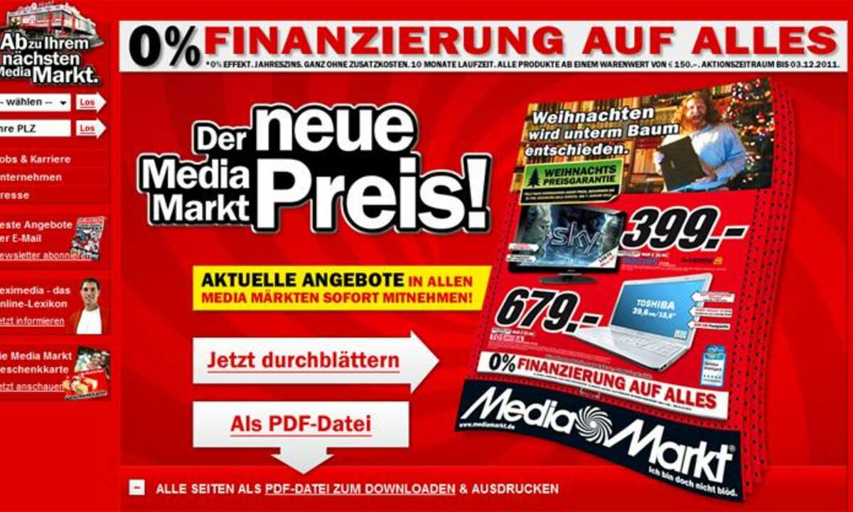 Media Markt-Aktion: iPad2, Dell Streak7 und Samsung S Plus im Angebot