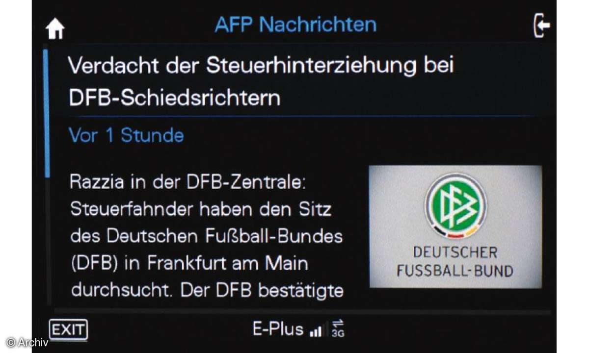 Internet im Auto - Audi