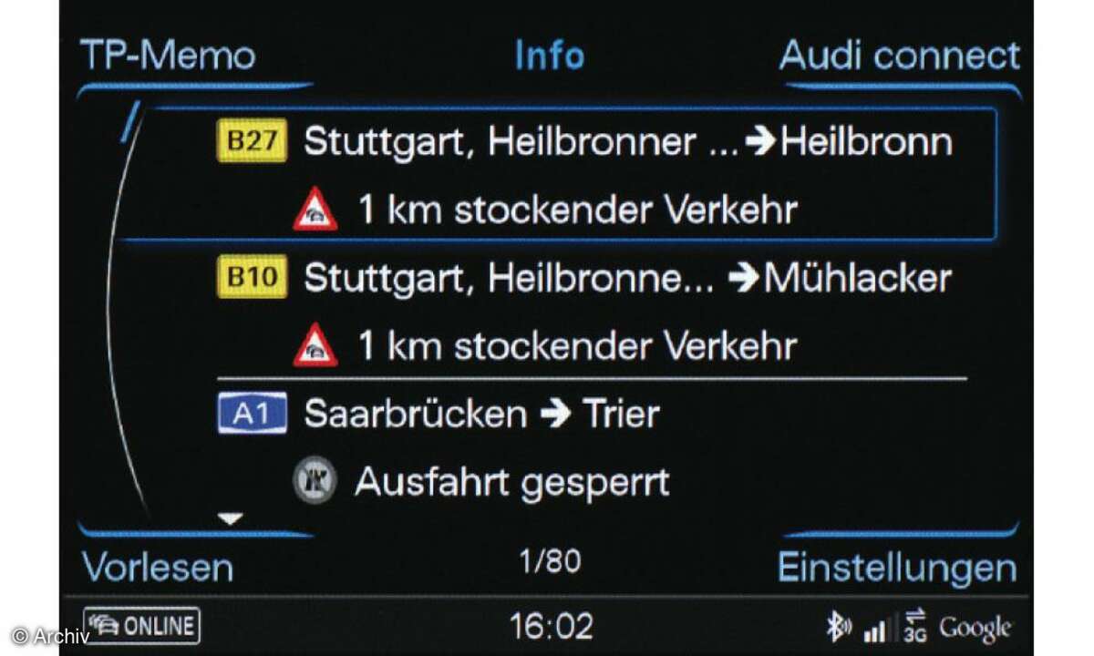 Internet im Auto - Audi