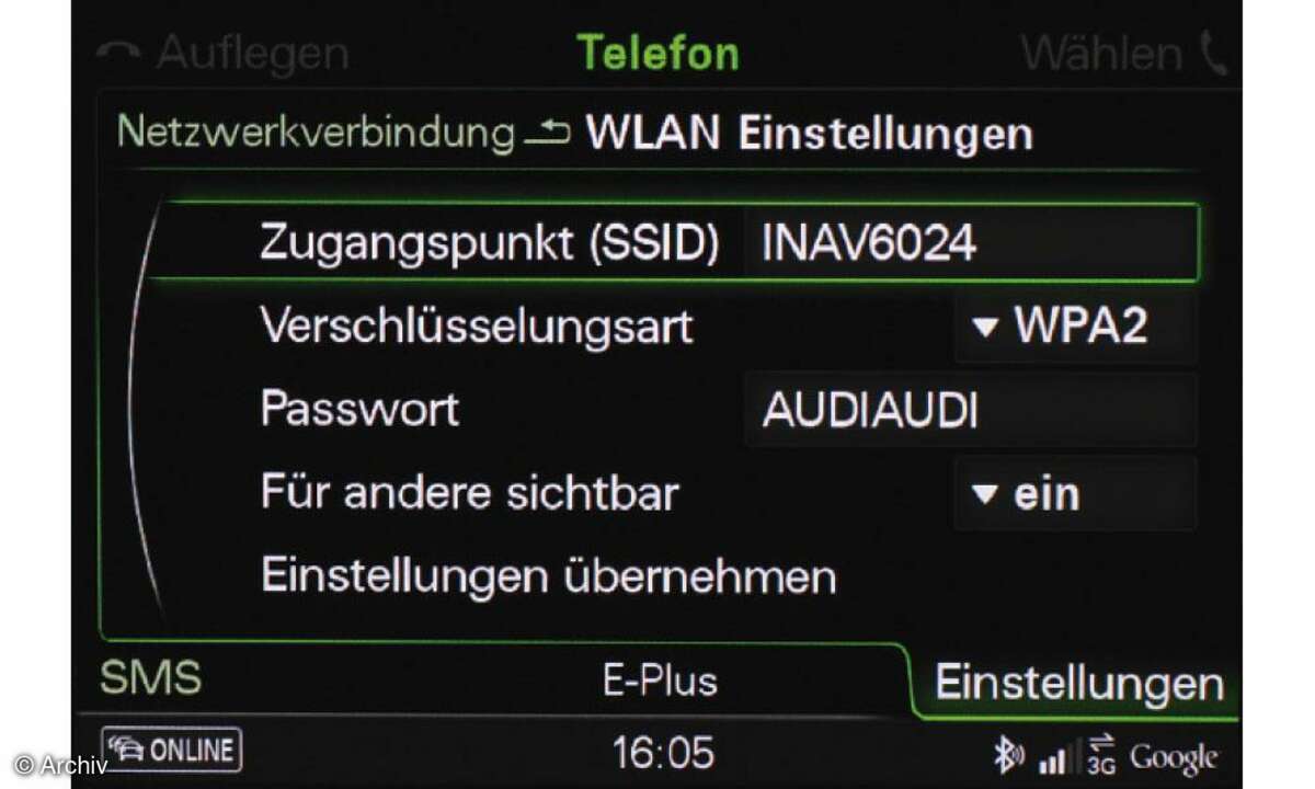Internet im Auto - Audi