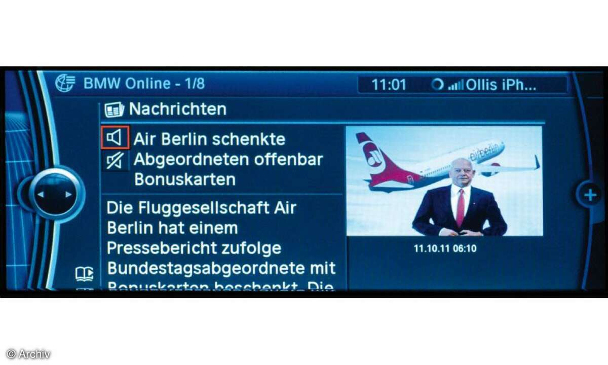 Internet im Auto - BMW