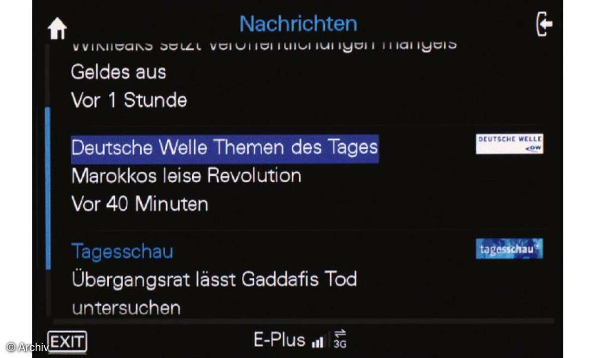 Internet im Auto - Audi