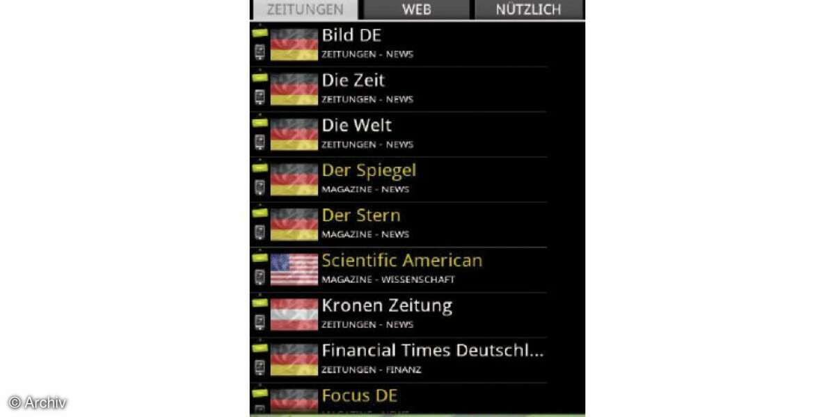 Android App Zeitungen Free