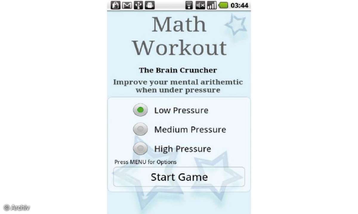 Android Apps Math Workout Pro