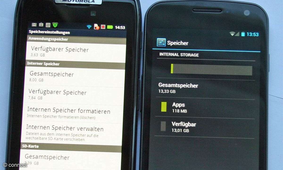 Motorola RAZR und Galaxy Nexus