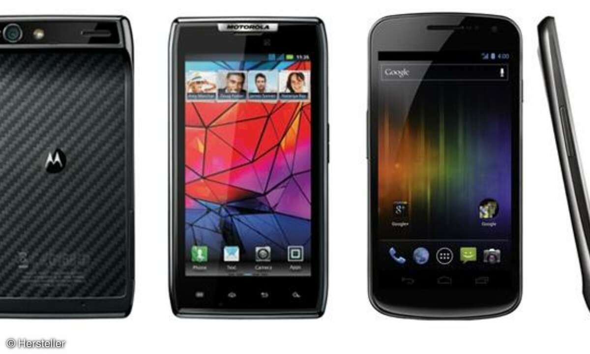 Motorola RAZR und Galaxy Nexus
