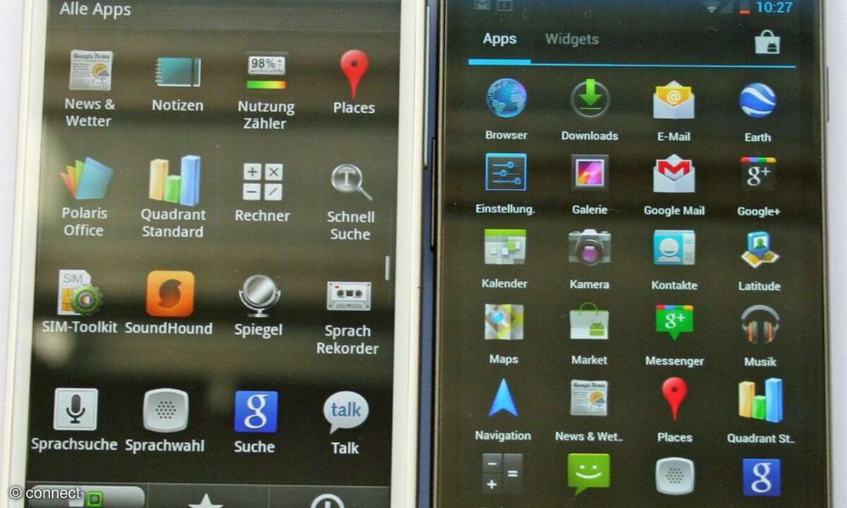 HTC Sensation XL und Galaxy Nexus