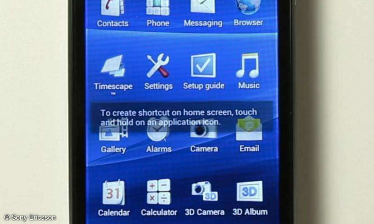 Xperia Arc S mit Android Ice Cream Sandwich