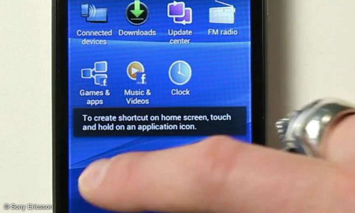 Xperia Arc S mit Android Ice Cream Sandwich