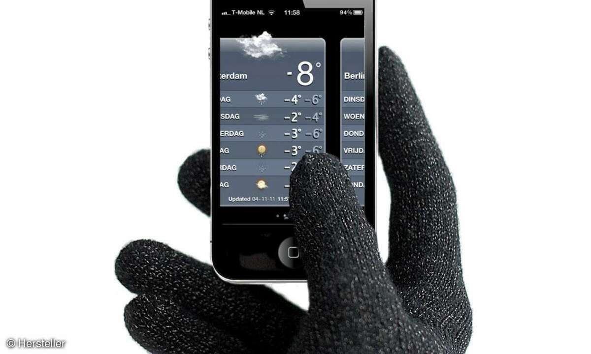 Samt-Handschuhe